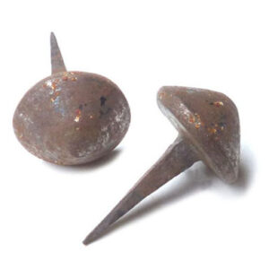 Decorative Nail Heads  Clavos in Hand Forged Hammered Iron 25x30mm