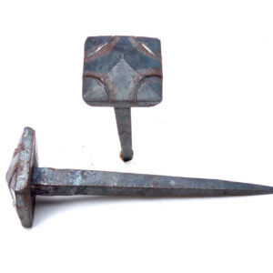 Decorative Nail Heads Hand Forged Iron Clavos - 85x27x27mm