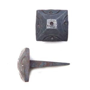 Decorative Nail Heads Hand Forged Iron Clavos - 28x28mm